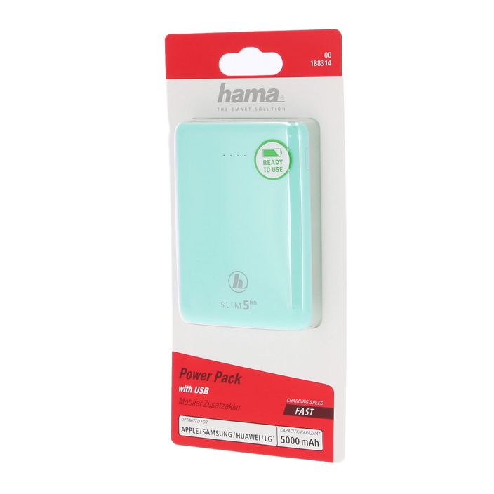 Hama Slim 5HD Power Pack 5000 mAh green 2
