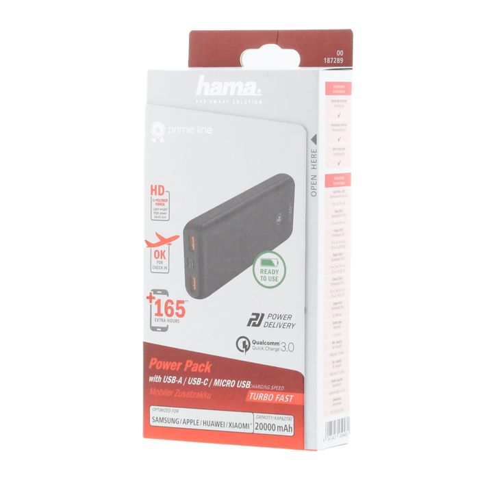 Hama PD20-HD Power Pack 20000 mAh black 1872890000 2
