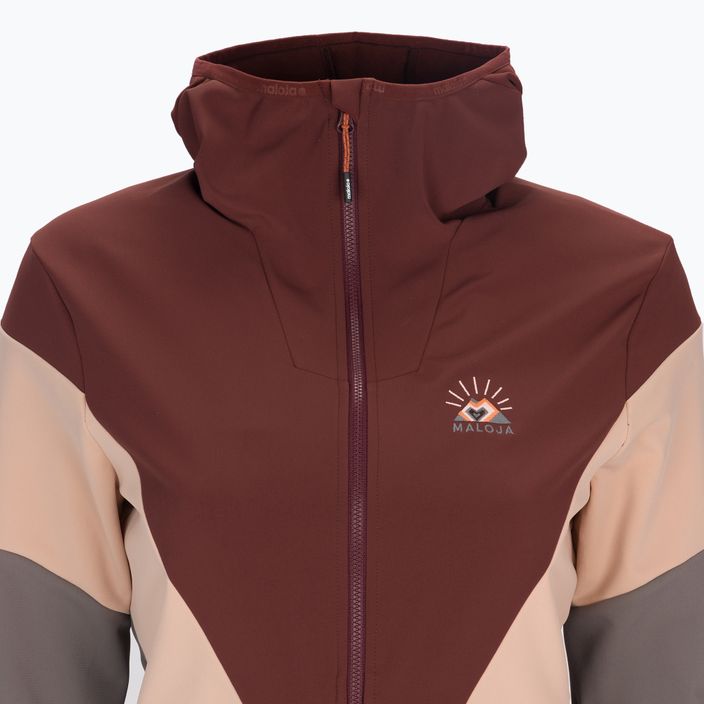 Women's softshell jacket Maloja W'S GeraniumM brown 32111-1-8450 16