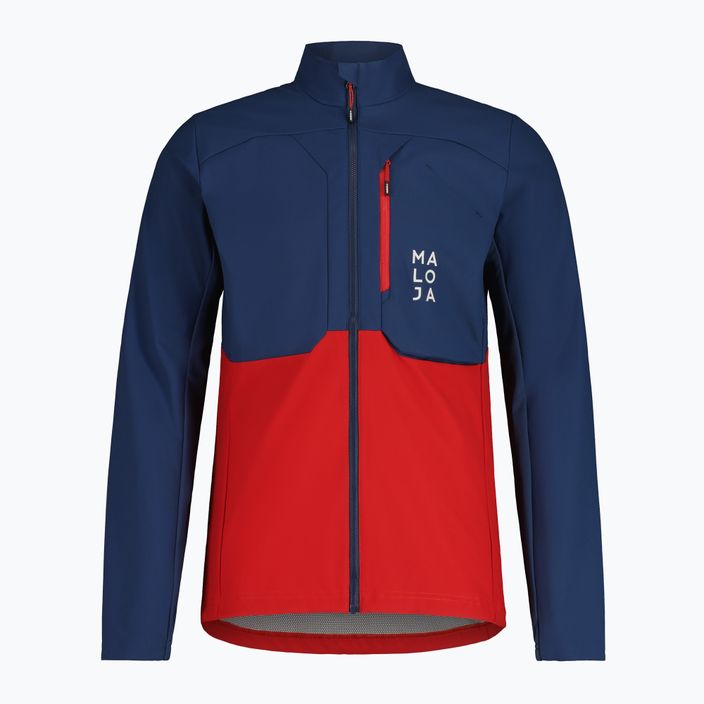 Maloja EuleM men's softshell jacket navy blue and red 34230-1-8686 4