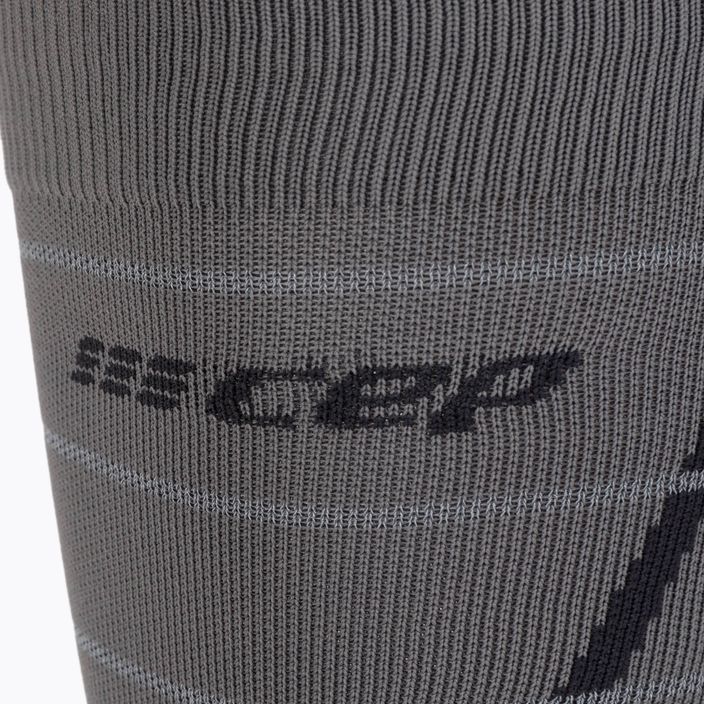 CEP Reflective grey men's compression running socks WP502Z 3