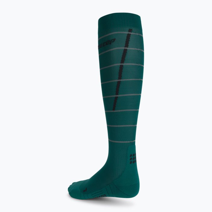CEP Reflective Green Men's Compression Running Socks WP50GZ 2