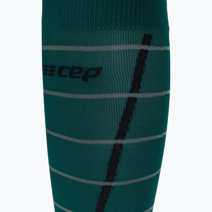 CEP Reflective Green Men's Compression Running Socks WP50GZ 3