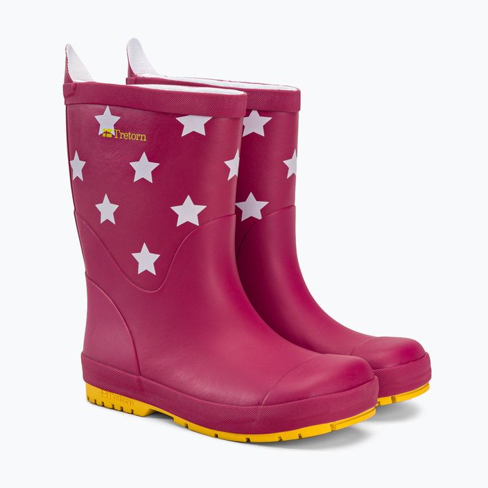 Tretorn Stars children's wellingtons pink 47301609125 4