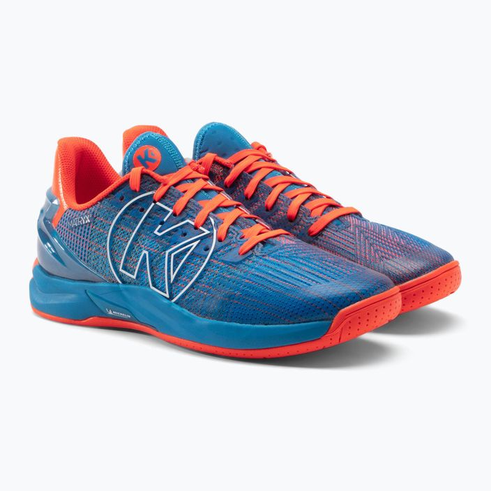 Kempa Attack One 2.0 men's handball shoes blue and red 200859001 5