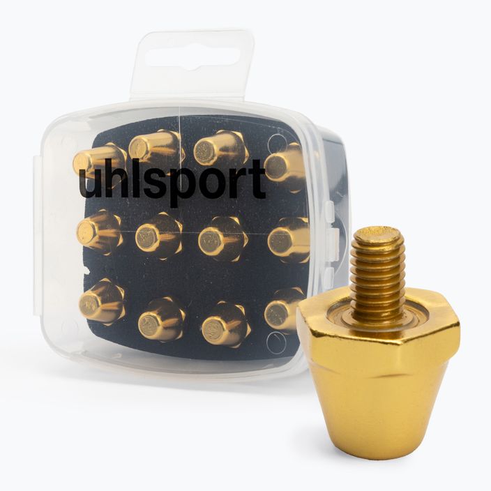 Uhlsport aluminium shoe screws gold 1007107050200