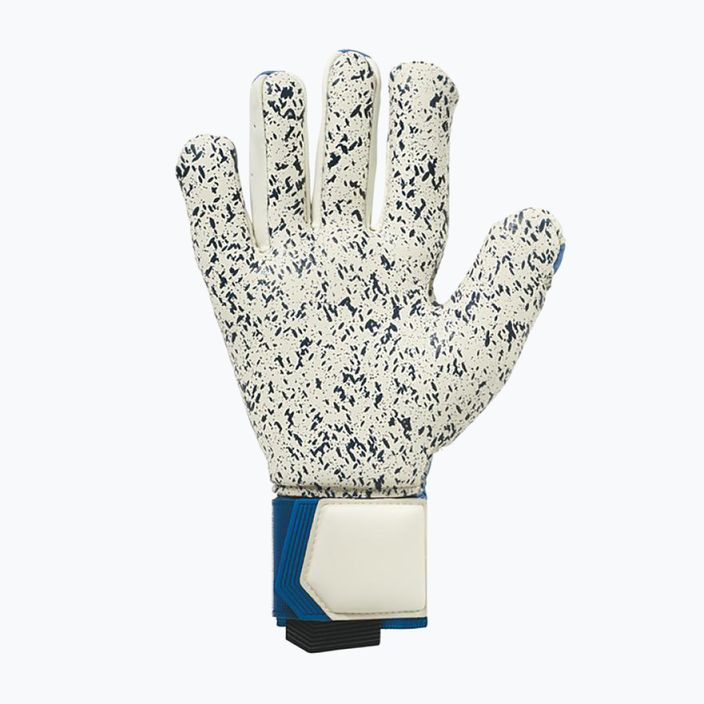 Uhlsport Hyperact Supergrip+ HN blue and white goalkeeper gloves 101123201 5