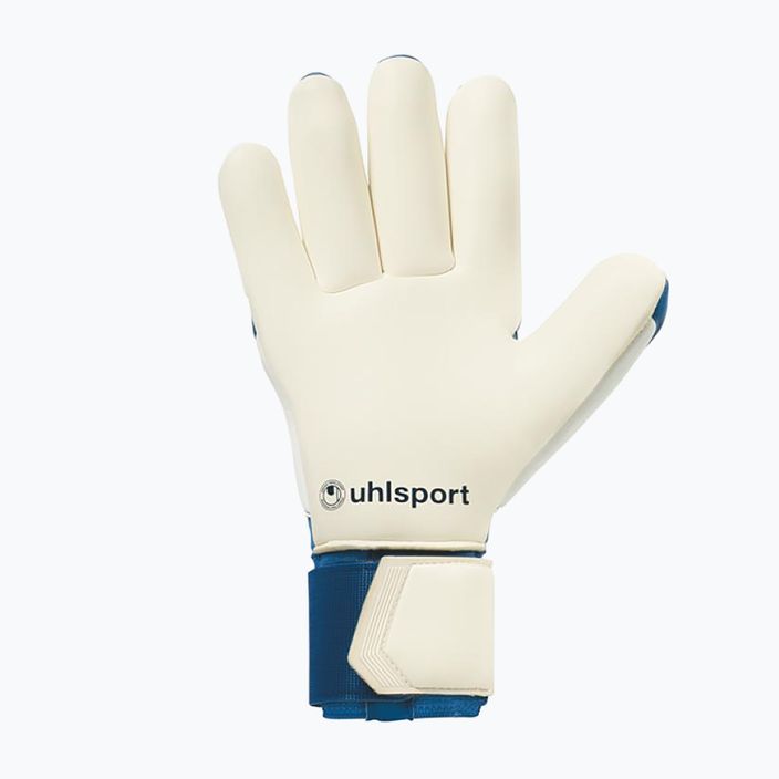 Uhlsport Hyperact Absolutgrip Finger Surround goalkeeper gloves blue and white 101123401 5