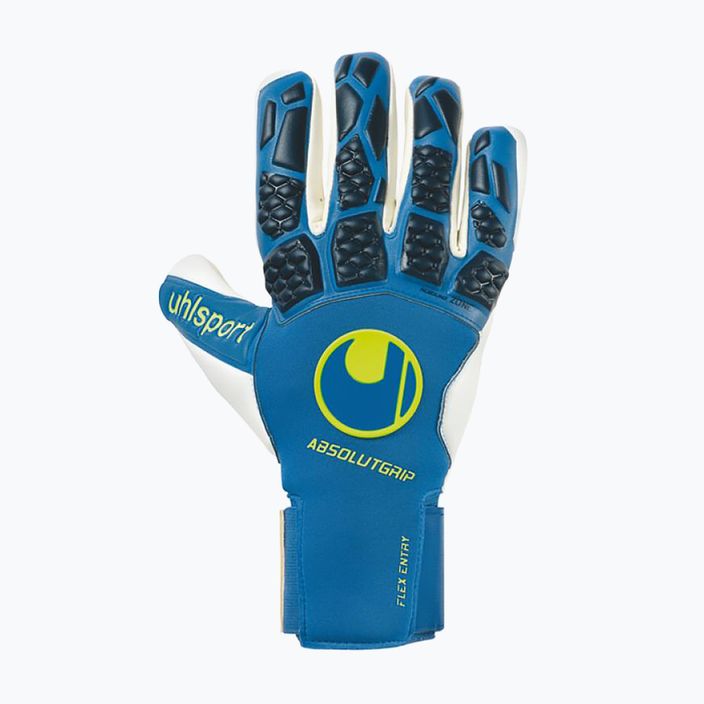 Uhlsport Hyperact Absolutgrip HN blue and white goalkeeper gloves 101123501 4
