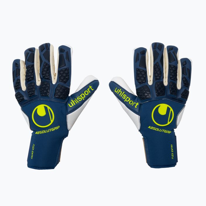 Uhlsport Hyperact Absolutgrip HN blue and white goalkeeper gloves 101123501
