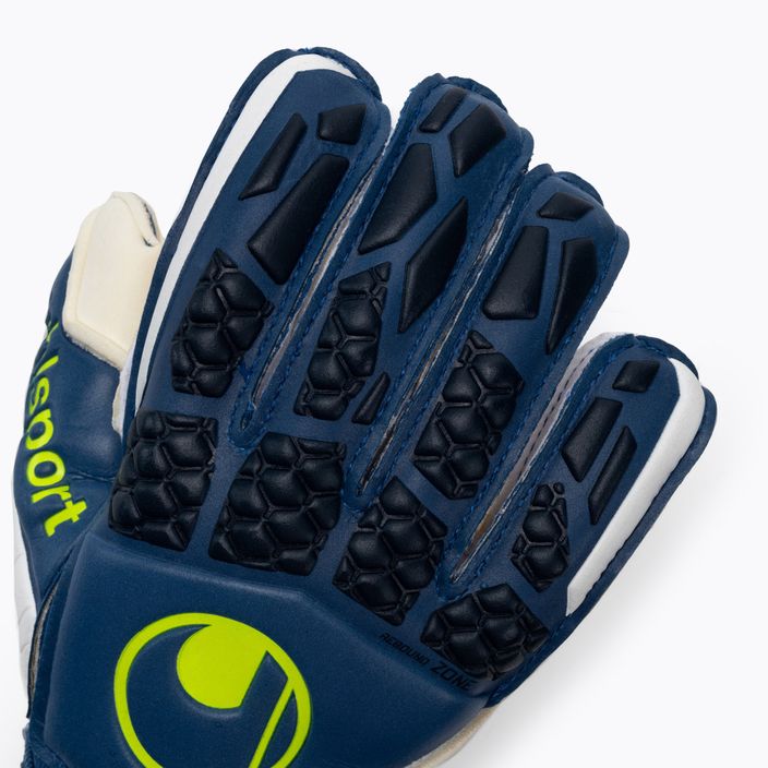 Uhlsport Hyperact Soft Flex Frame goalkeeper gloves blue and white 101123801 3