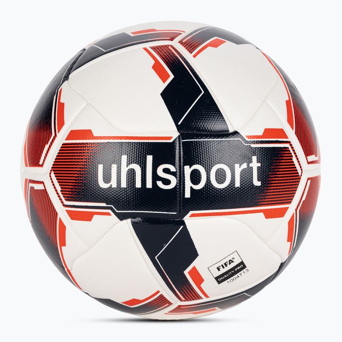 Football uhlsport Match Addglue white/navy/fluo red size 5