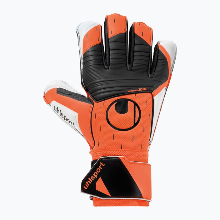 Uhlsport Soft Resist+ goalkeeper gloves orange and white 101127501 5