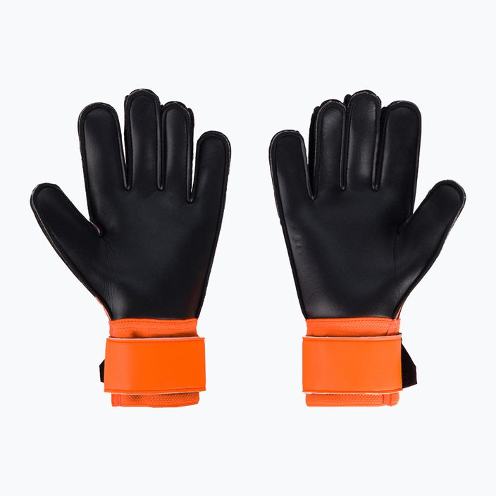 Uhlsport Soft Resist+ goalkeeper gloves orange and white 101127501 2