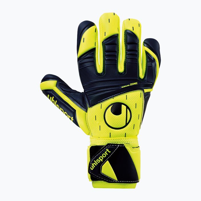 Children's goalkeeper gloves uhlsport Classic Absolutgrip Hn Pro Jr. neon yellow/green/white