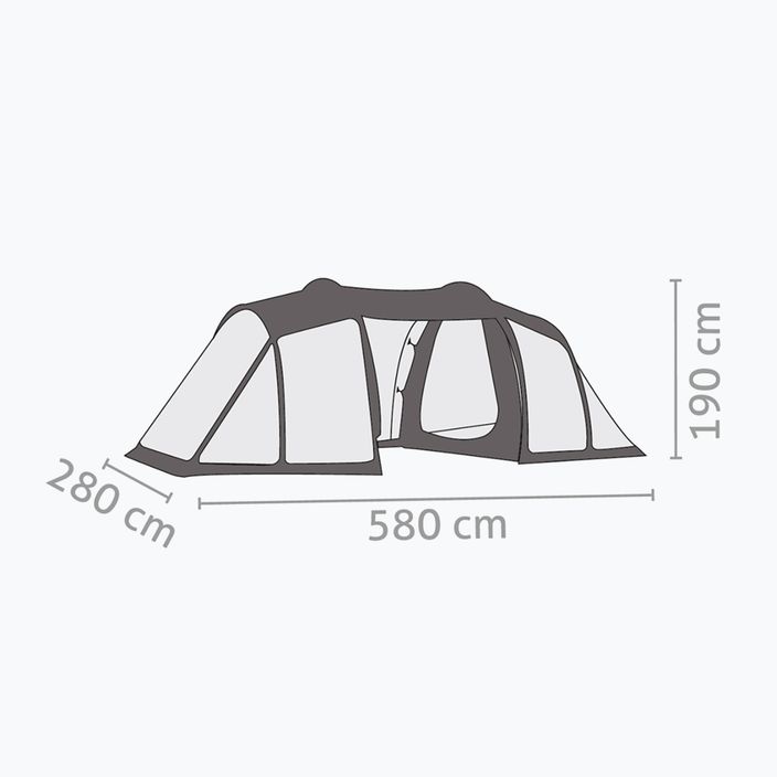 Salewa Midway VI green 00-0000005908 6-person camping tent 2