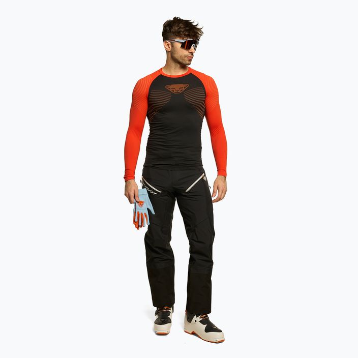Men's DYNAFIT Speed Dryarn LS thermal T-shirt black-red 08-0000071056 2