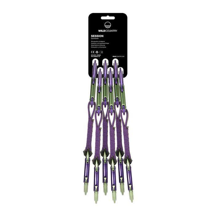 Wild Country Session Quickdraw 6x12 cm purple/green climbing express set 2