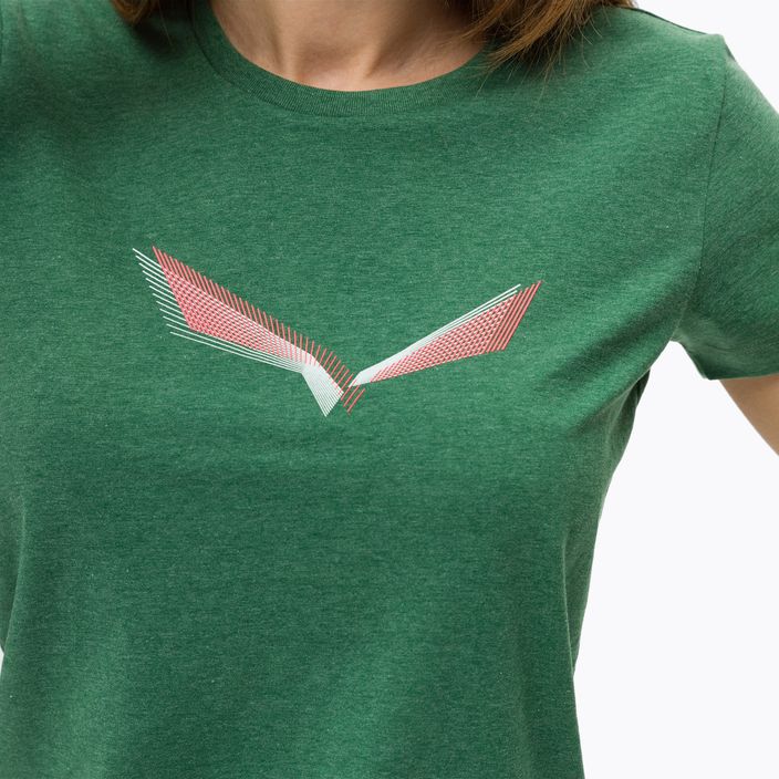 Salewa Lines Graphic Dry women's trekking shirt green 00-0000028064 3