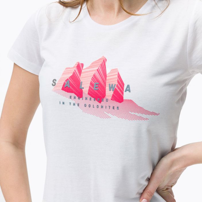 Salewa Lines Graphic Dry women's trekking shirt white 00-0000028064 4