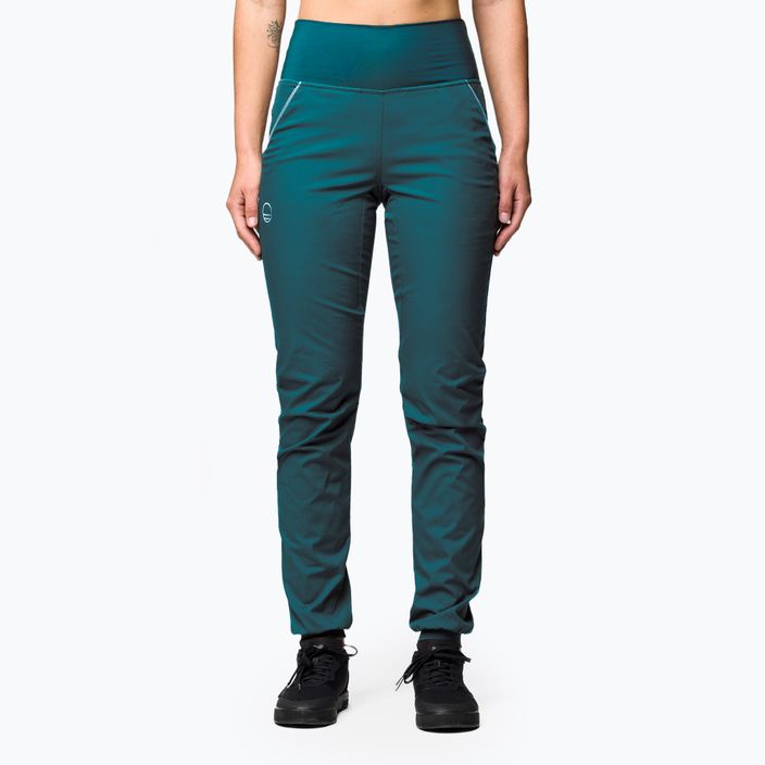 Women's Wild Country Session climbing trousers blue 40-0000095210