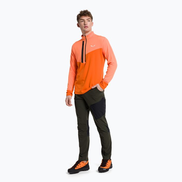 Men's Salewa Vajolet orange fleece sweatshirt 00-0000027887 2