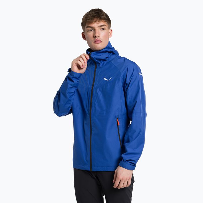 Salewa men's rain jacket Puez Aqua 3 PTX blue 00-0000024545