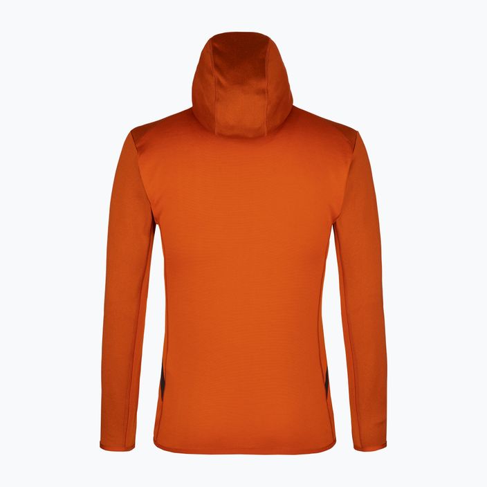 Salewa men's fleece sweatshirt Puez Melange PL FZ Hoody orange 00-0000027386 2