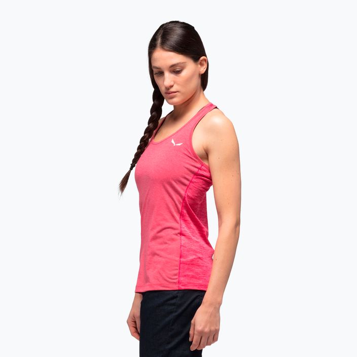 Salewa women's trekking shirt Agner Hybrid Dry Tank pink 00-0000027705