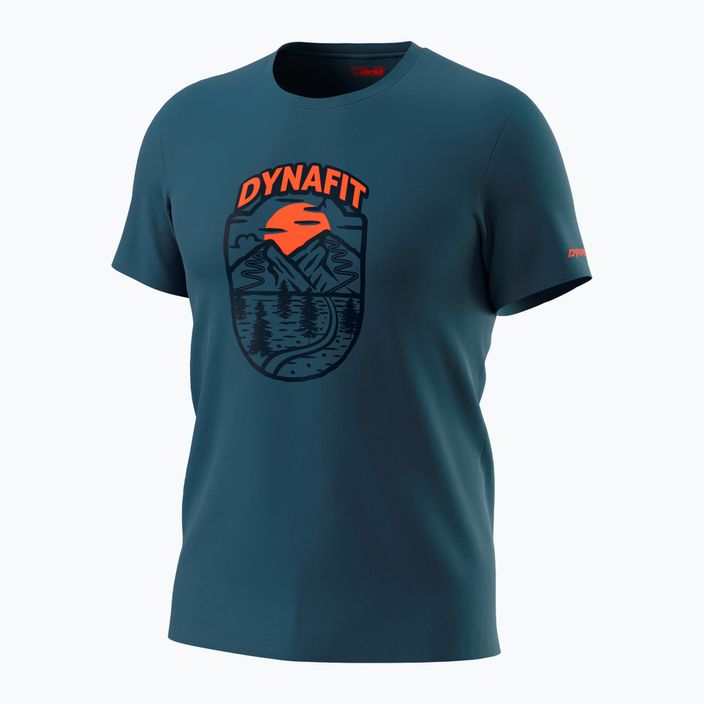 Men's DYNAFIT Graphic CO SS trekking t-shirt blue 08-0000070998