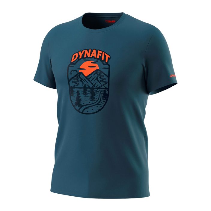 Men's DYNAFIT Graphic CO SS trekking t-shirt blue 08-0000070998 2