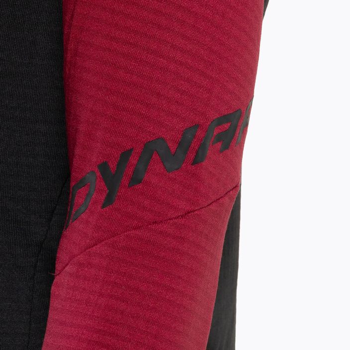 Women's DYNAFIT Speed PTC 1/2 Zip skit jacket black and maroon 08-0000071499 4