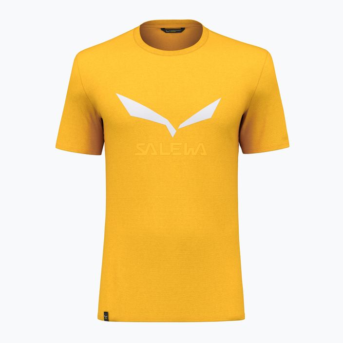 Men's trekking shirt Salewa Solidlogo Dry yellow 00-0000027018