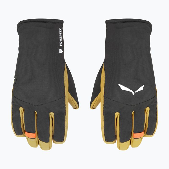 Salewa men's mountaineering gloves Ortles Ptx/Twr black/yellow 00-0000028531 7