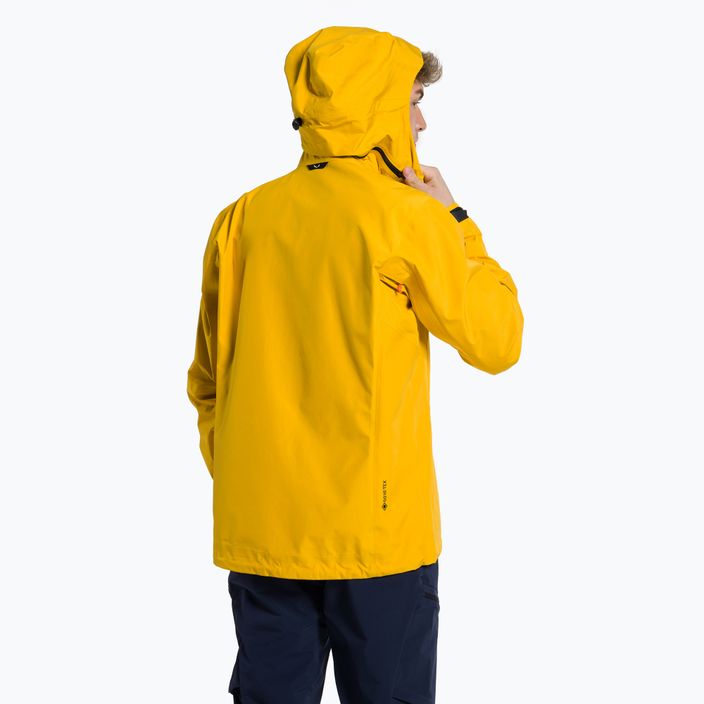 Salewa Ortles GTX 3L men's rain jacket yellow 00-0000028454 3