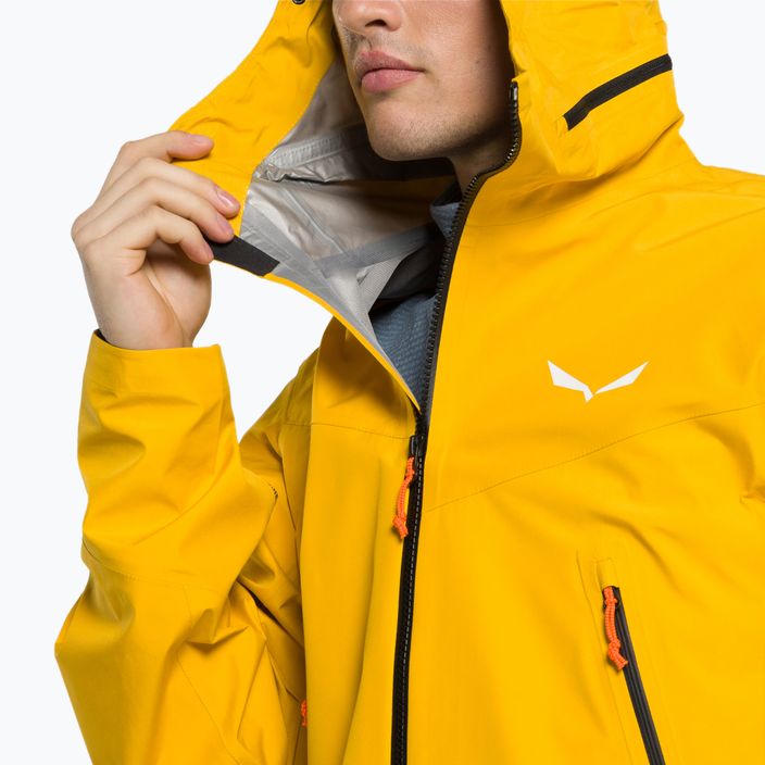 Salewa Ortles GTX 3L men's rain jacket yellow 00-0000028454 4