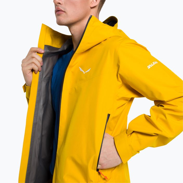 Salewa men's rain jacket Puez GTX Paclite yellow 00-0000028476 4