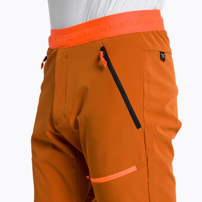 Salewa men's softshell trousers Sella DST Lights orange 00-0000028474 4