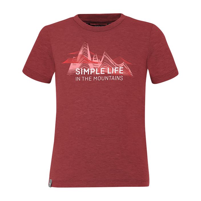 Salewa Simple Life Dry children's trekking shirt red 00-0000027774 2