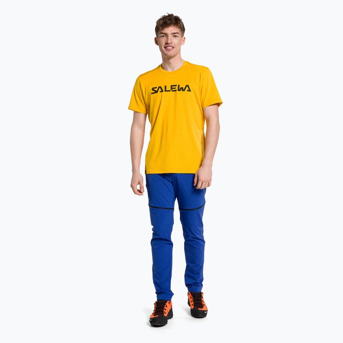 Salewa men's trekking shirt Puez Hybrid 2 Dry yellow 00-0000027397 2