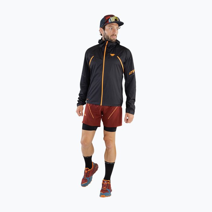 Men's DYNAFIT Ultra 3L running jacket black and orange 08-0000071754