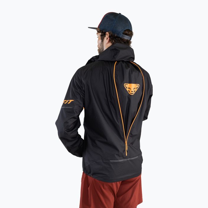 Men's DYNAFIT Ultra 3L running jacket black and orange 08-0000071754 3