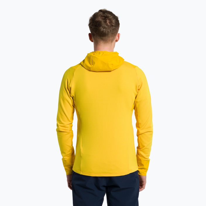 Salewa men's Agner Polarlite Hooded trekking sweatshirt yellow 00-0000028557 3