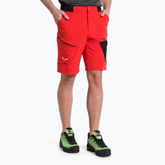 Men's Salewa Pedroc 3 DST Cargo trekking shorts red 00-0000028601