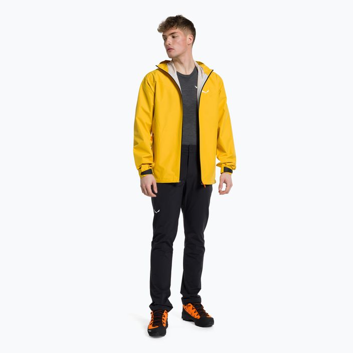 Salewa men's rain jacket Puez Aqua 4 PTX 2.5L yellow 00-0000028615 2