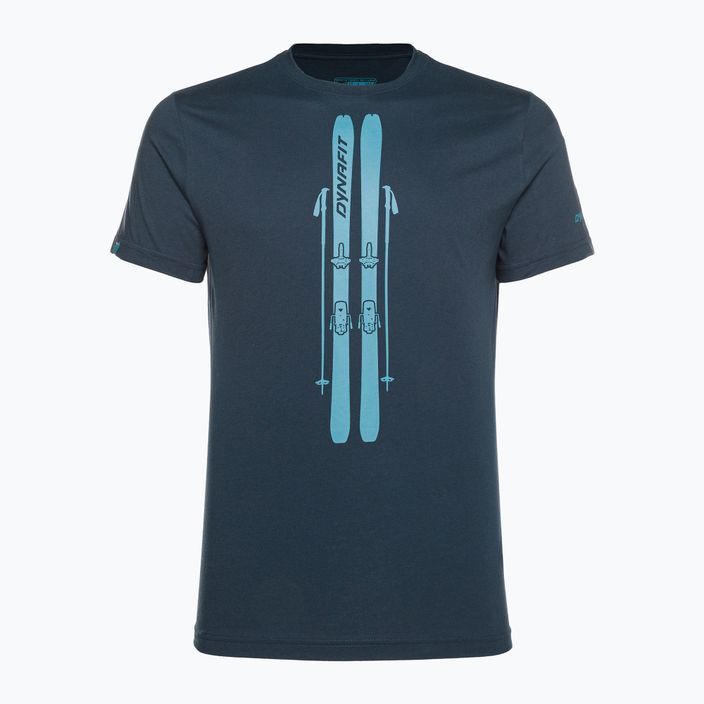 Men's DYNAFIT Graphic CO blueberry/skis T-shirt
