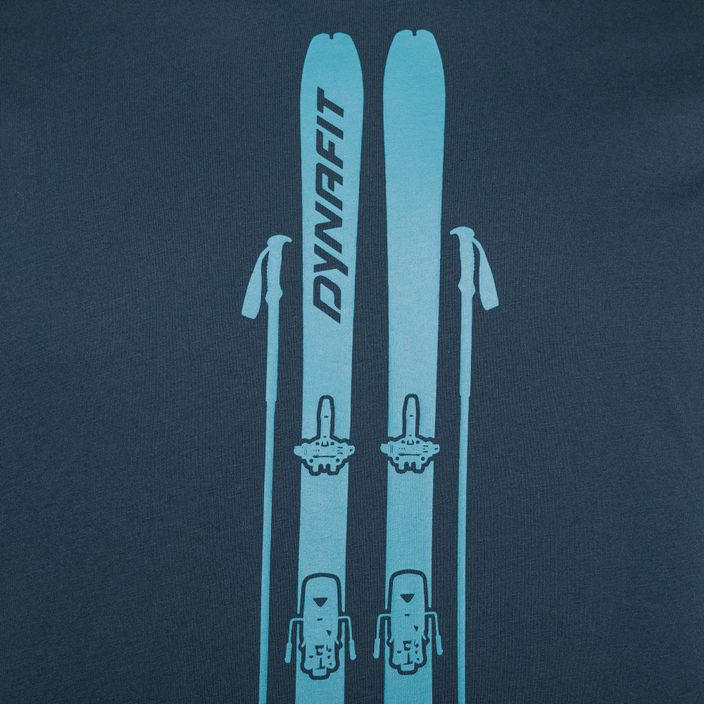 Men's DYNAFIT Graphic CO blueberry/skis T-shirt 3
