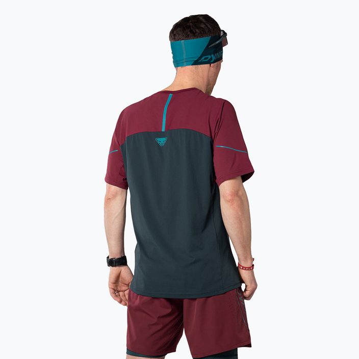 Men's DYNAFIT Alpine Pro blueberry/burgundy running shirt 3