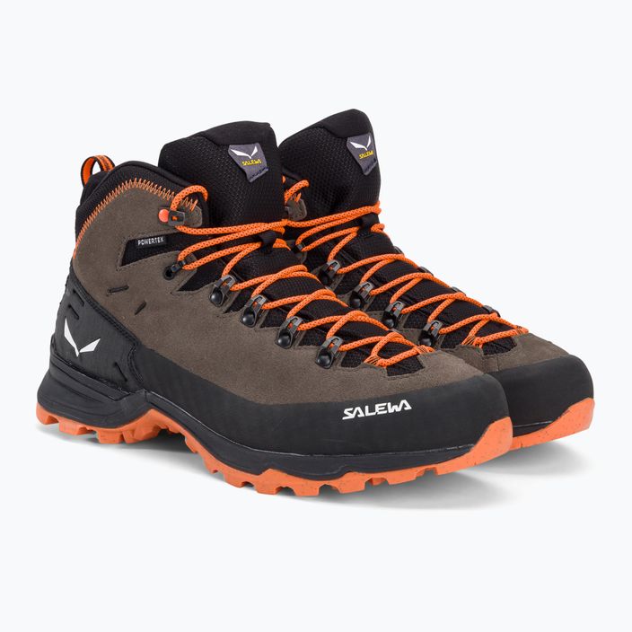 Salewa men's Alp Mate Winter Mid WP bungee cord/black trekking boots 4