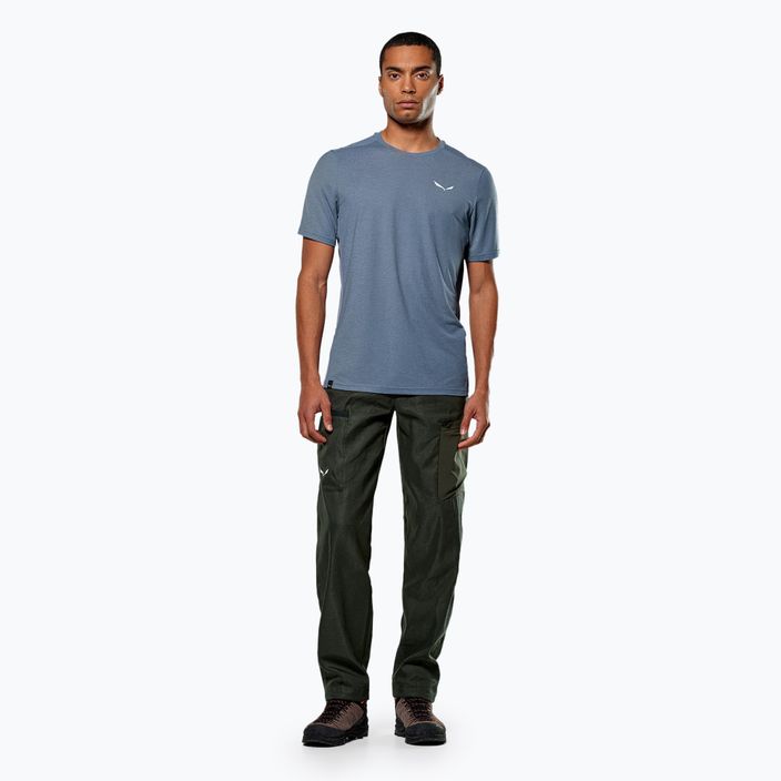 Men's Salewa Puez HYB Dry java blue T-shirt 2